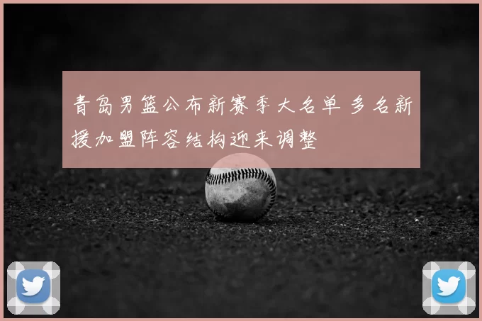 青岛男篮公布新赛季大名单 多名新援加盟阵容结构迎来调整